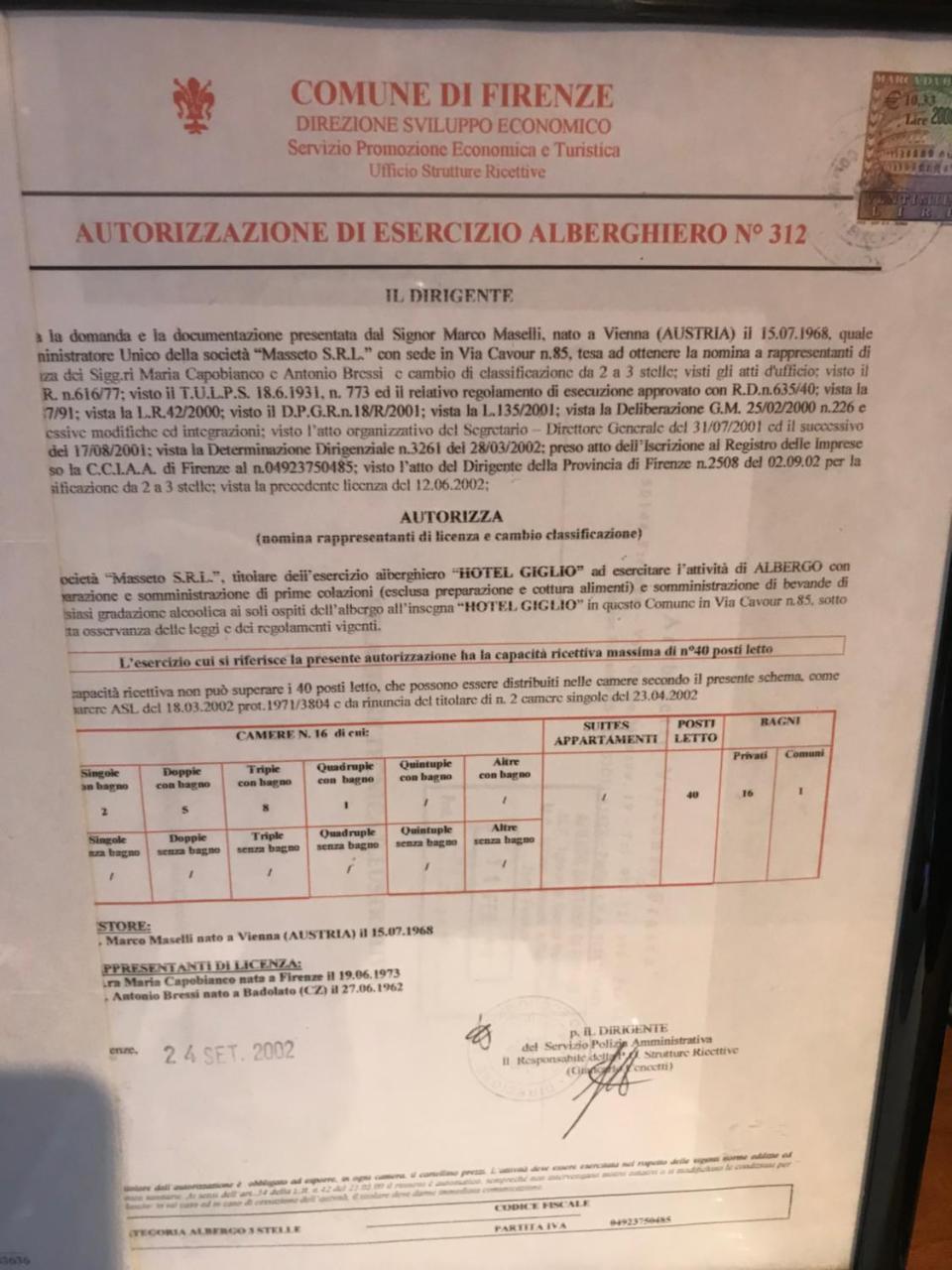 Hotel Giglio Floransa Dış mekan fotoğraf